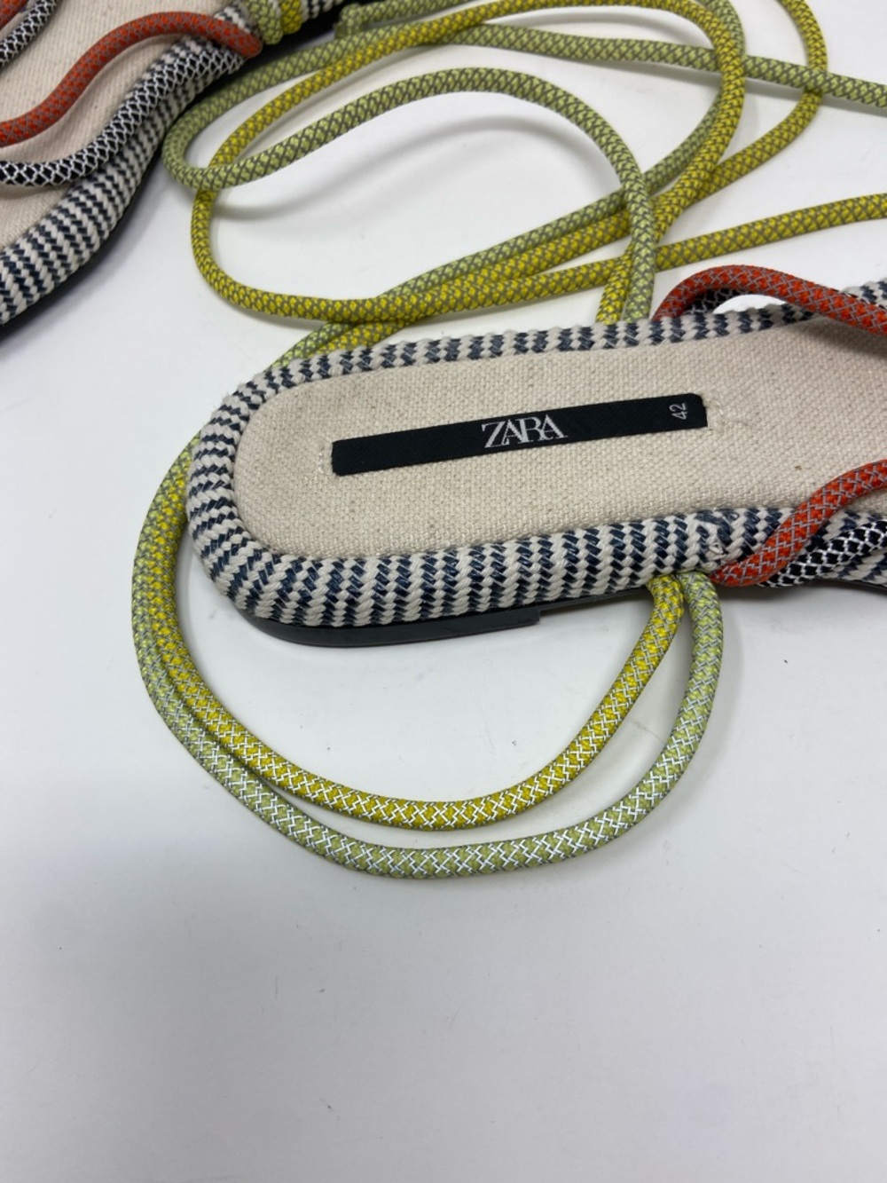 Zara flat rope sandals size 42 - Picture 11 of 16